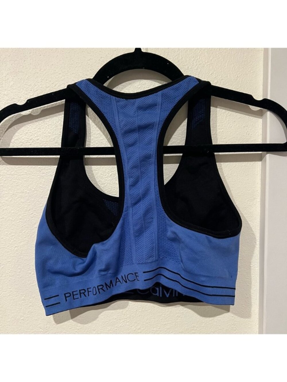 Calvin Klein Performance Reversible Racerback Sports Bra Size Small - Picture 2 of 3